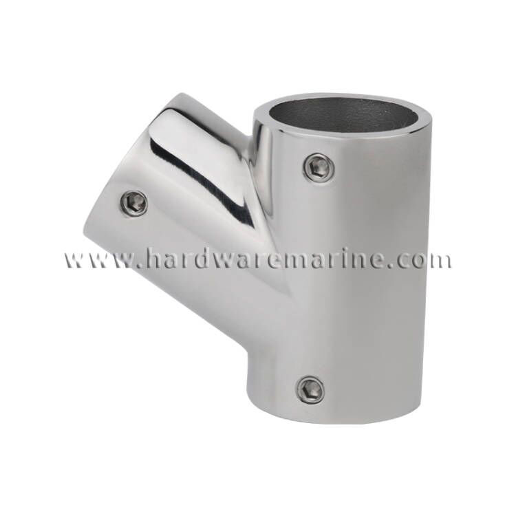 316 Stainless Steel 60 Degree Marine Handrail ဘယ်-ညာ တပ်ဆင်ခြင်း။