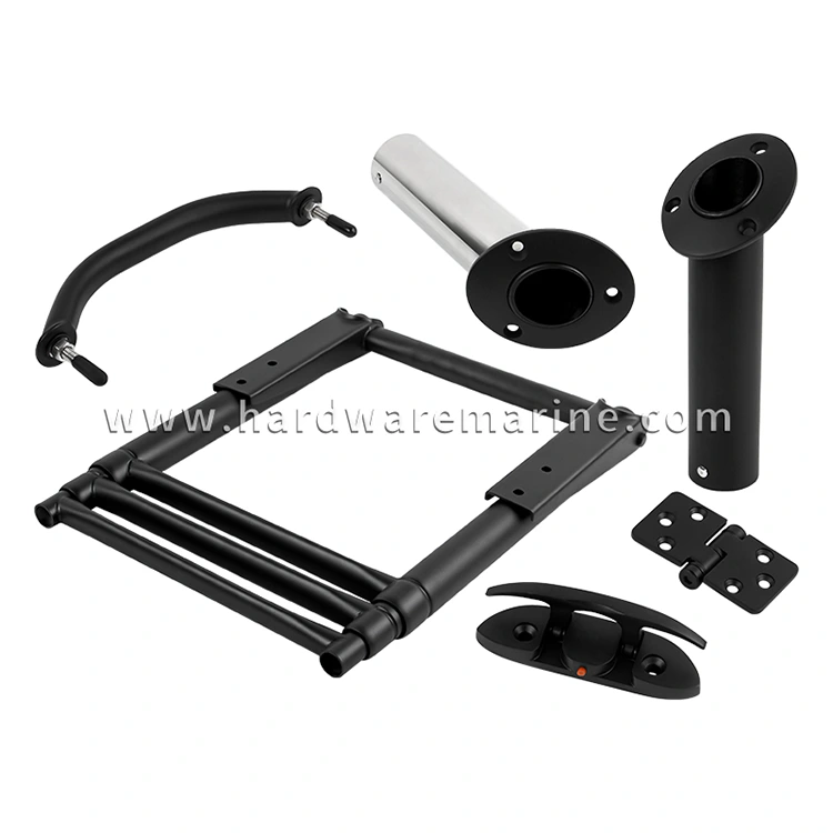 316 သံမဏိ 0 င်ခံနိုင်ရည်ရှိသည့်ပျောက်ဆုံးခြင်း - ခံနိုင်ရည်ရှိသော Matte Black Marine Hardware အစိတ်အပိုင်းများ