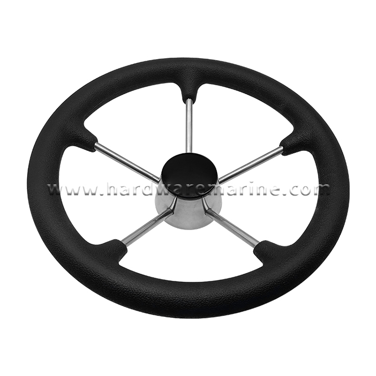 SS Steering Wheel 5 Spoke Foam Grip Control Knob