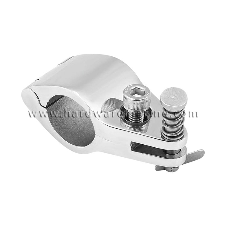 Stainless Steel 316 Bimini Top Hinged Jaw Slide Clamp