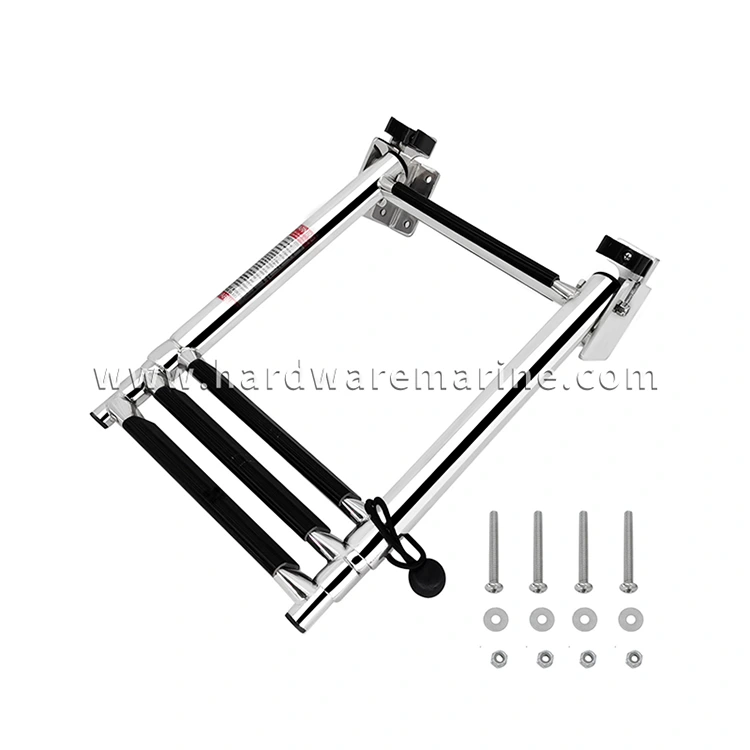 သံမဏိအဏ္ဏဝါရေကြောင်း 4 ခြေလှမ်း Self-Lock Teescoping လှေလှေ